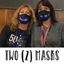 Load image into Gallery viewer, 2 Led Scrolling Masks - Two (2) Masks - Free Express Shipping
