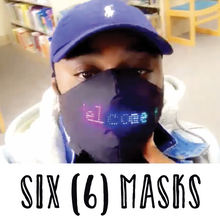 Load image into Gallery viewer, 6 Led Scrolling Masks - Six (6) Masks - Most Popular - Free Express Shipping