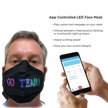 Load image into Gallery viewer, 6 Led Scrolling Masks - Six (6) Masks - Most Popular - Free Express Shipping
