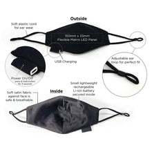 Load image into Gallery viewer, 4 Led Scrolling Masks - Four (4) Masks - Free Express Shipping